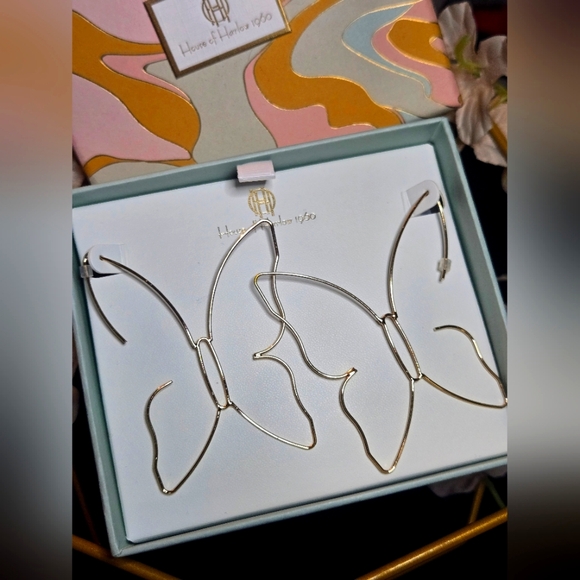 House of Harlow 1960 Jewelry - NIB House of Harlow 1960 Butterfly Earrings